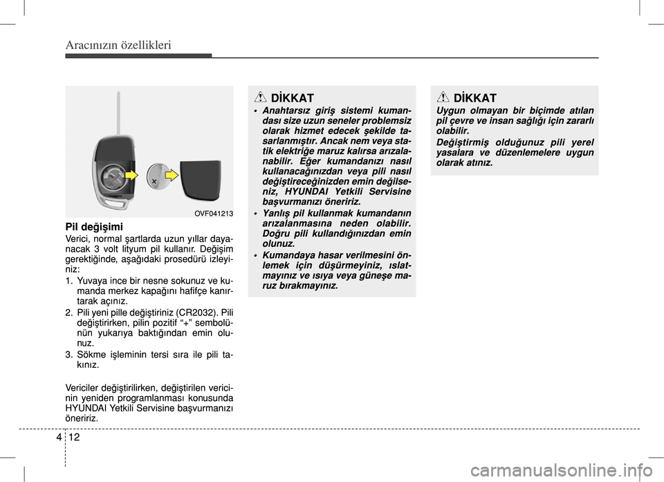 Hyundai Accent Blue 2017  Kullanım Kılavuzu (in Turkish) 