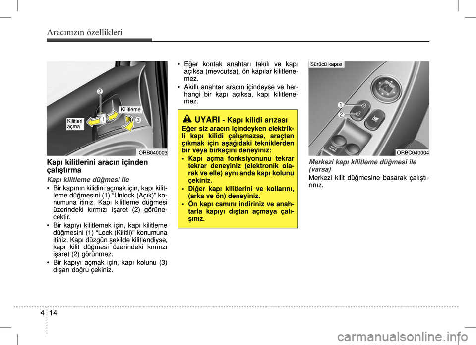 Hyundai Accent Blue 2017  Kullanım Kılavuzu (in Turkish) 