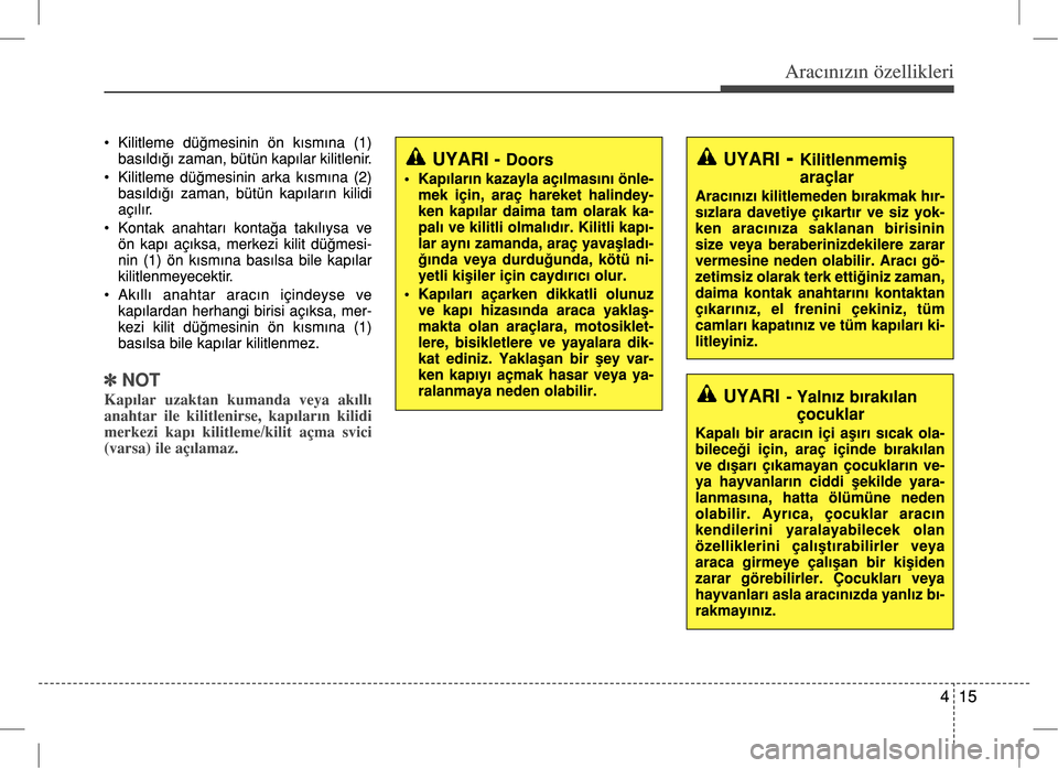 Hyundai Accent Blue 2017  Kullanım Kılavuzu (in Turkish) 