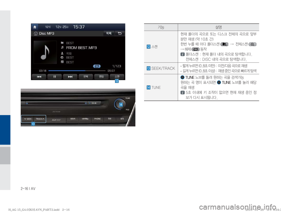 Hyundai Aslan 2016  아슬란 표준4 내비게이션 (in Korean) ������*��"�7
ÝÞ ¸z
�	ª�


d� 
