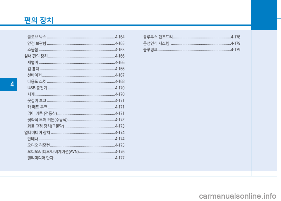 Hyundai Aslan 2015  아슬란 AG - 사용 설명서 (in Korean) 편의 장치
