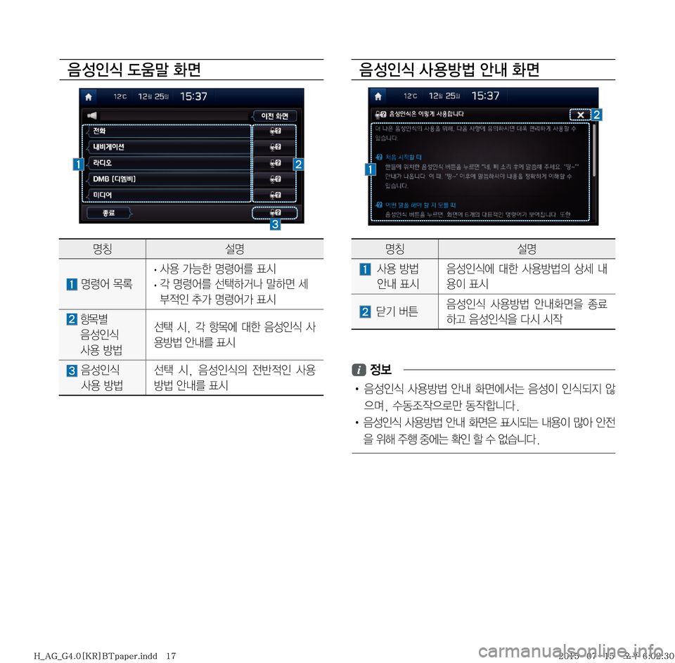 Hyundai Aslan 2015  아슬란 표준4 내비게이션 (in Korean) 
: 