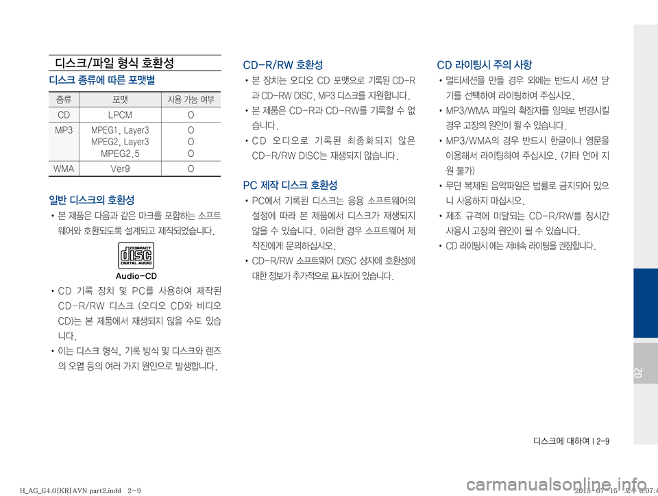 Hyundai Aslan 2015  아슬란 표준4 내비게이션 (in Korean) c	ü	À��Þ	È��*����
02
c	 