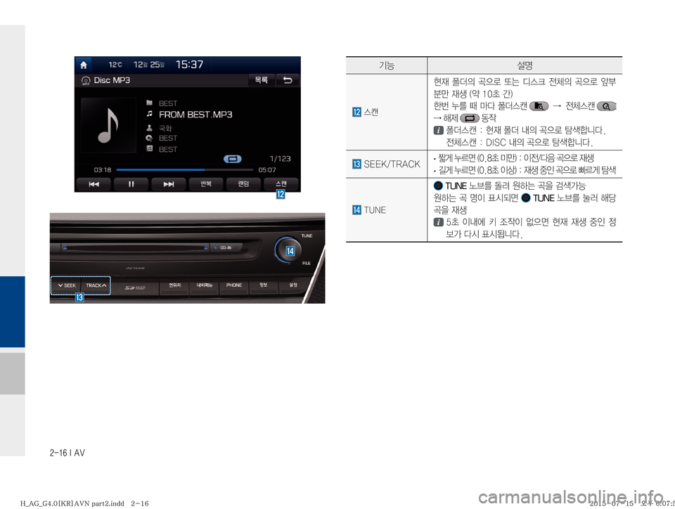 Hyundai Aslan 2015  아슬란 표준4 내비게이션 (in Korean) ������*��"�7
ÝÞ¸z
�	ª�


d� 