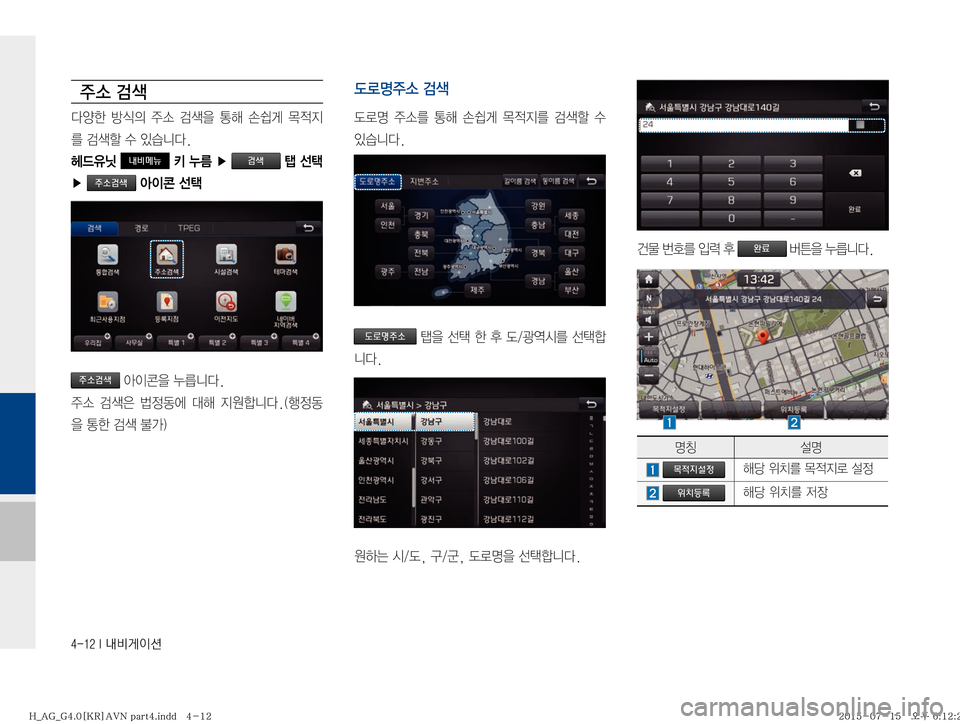 Hyundai Aslan 2015  아슬란 표준4 내비게이션 (in Korean) ������*�r:q
IÌ

±×�h
î	¨à� Ñ	
D� 
±×� h >ç� Ú	q� ~
x
Ñ
3�h
ûX
,ë�
내비메뉴��