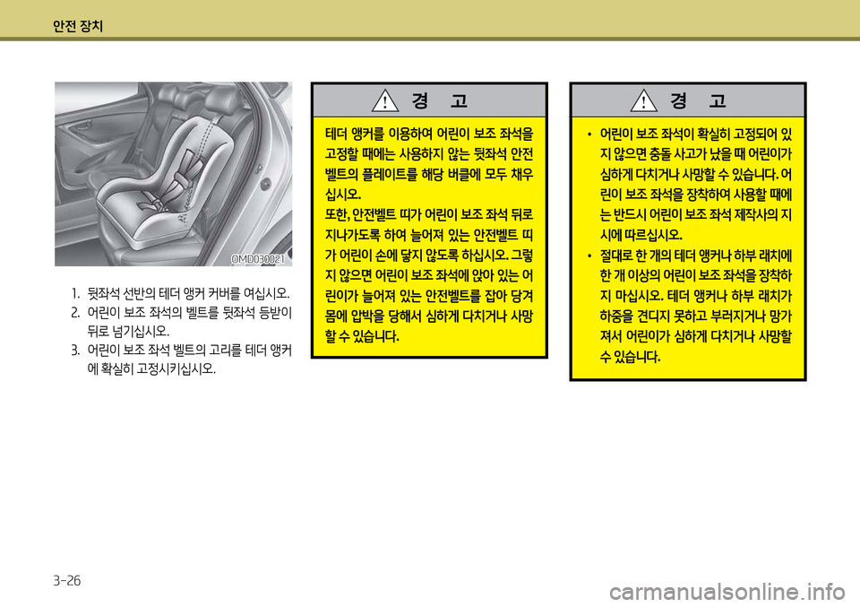 Hyundai Avante 2013  아반떼 MD - 사용 설명서 (in Korean) 1