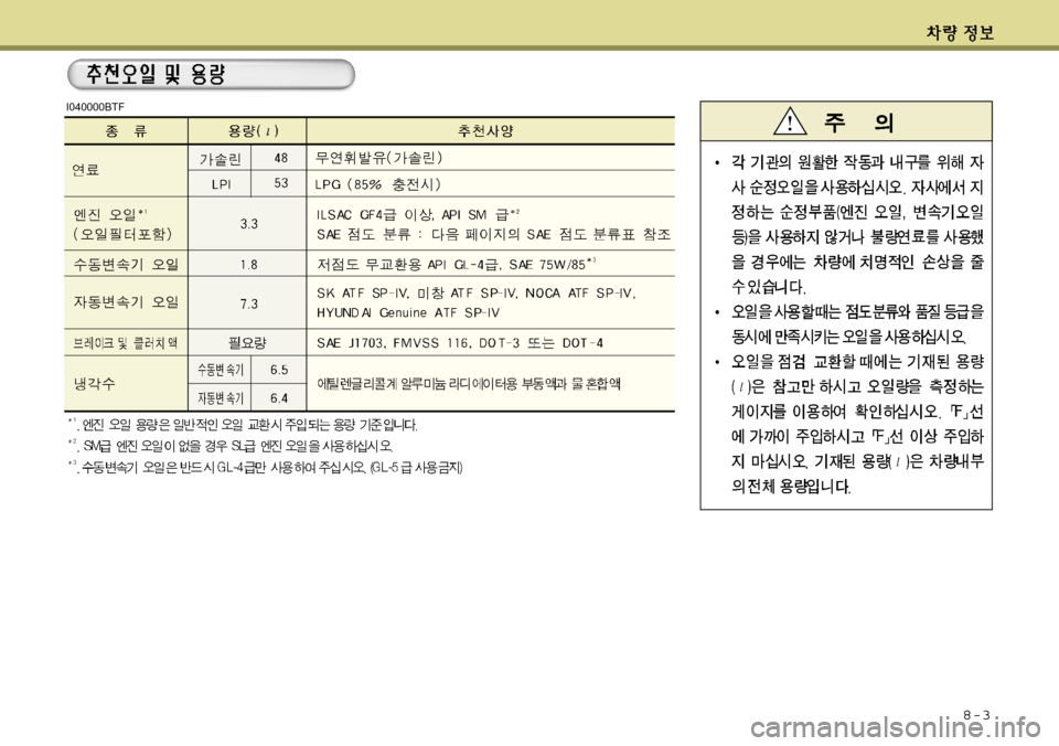 Hyundai Avante 2011  아반떼 MD - 사용 설명서 (in Korean) 8-3
I040000BTF 