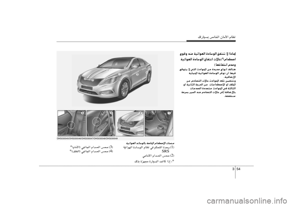 Hyundai Azera 2014  دليل المالك 54 3
pð—UOÐ ’U)« ÊU_« ÂUE½
Ÿu
Ë bMŽ WOz«uN« …œUÝu« aH²Mð ô «–U*
WOz«uN« …œUÝu« ŒUH²½«  ôUŠ®øÂ«bD«
©UNšUH²½« ÂbŽËl
u²¹ ô w²« Àœ«u(