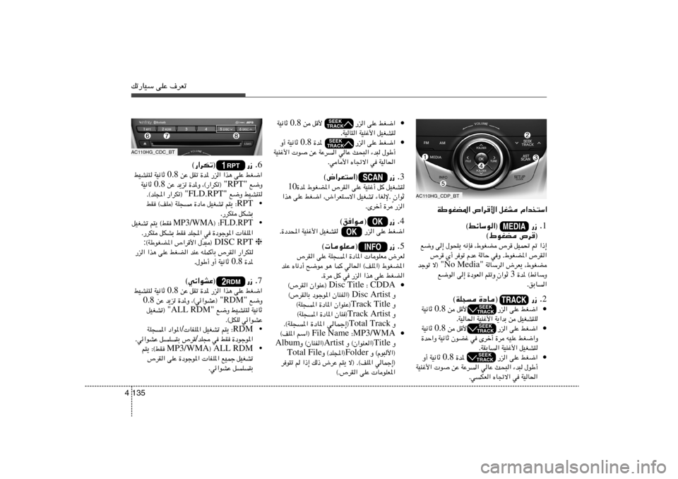 Hyundai Azera 2013 دليل المالك pð—UOÝ vKŽ ·dFð135 4AC110HG_CDC_BT
6 ©—«dJð® —“ Æ
jG{« vKŽ «c¼ —e« …b* qIð sŽ 0.8 WO½UŁ jOAM²
l{Ë "RPT" ¨©—«dJð® …b*Ë b Hyundai Azera 2013 دليل المالك pð—UOÝ vKŽ ·dFð135 4AC110HG_CDC_BT
6 ©—«dJð® —“ Æ
jG{« vKŽ «c¼ —e« …b* qIð sŽ 0.8 WO½UŁ jOAM²
l{Ë "RPT" ¨©—«dJð® …b*Ë b