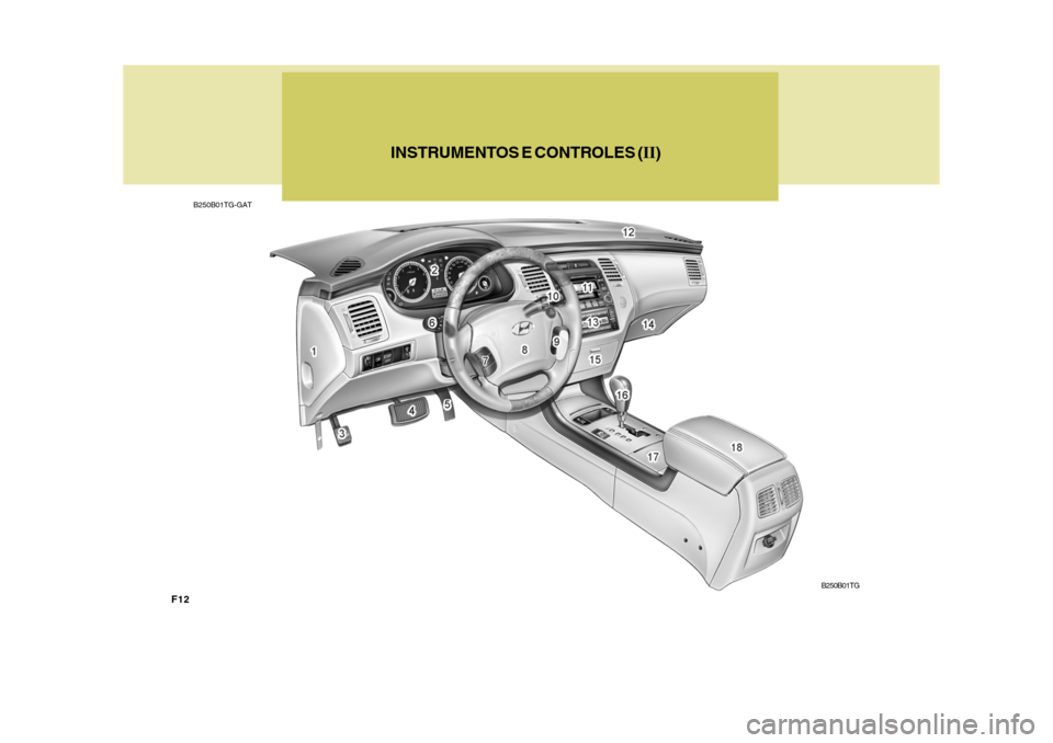 Hyundai Azera 2011  Manual do proprietário (in Portuguese) F12
INSTRUMENTOS E CONTROLES (II)
B250B01TG-GAT
B250B01TG  