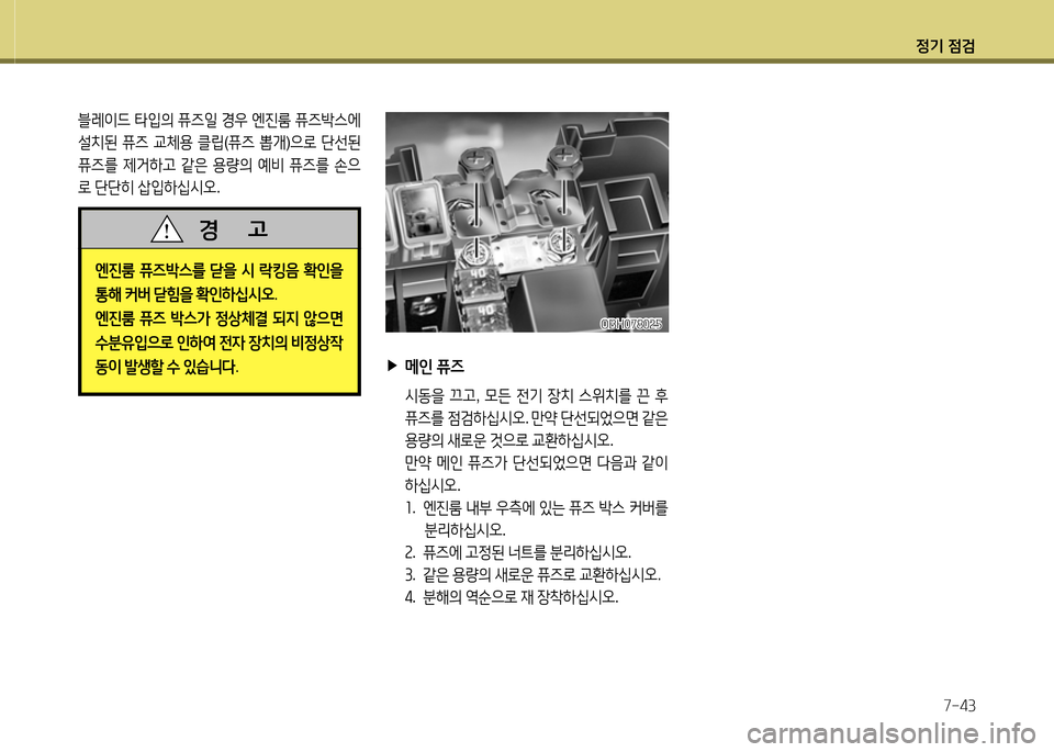 Hyundai Equus 2013  에쿠스 VI - 사용 설명서 (in Korean) 정기 4