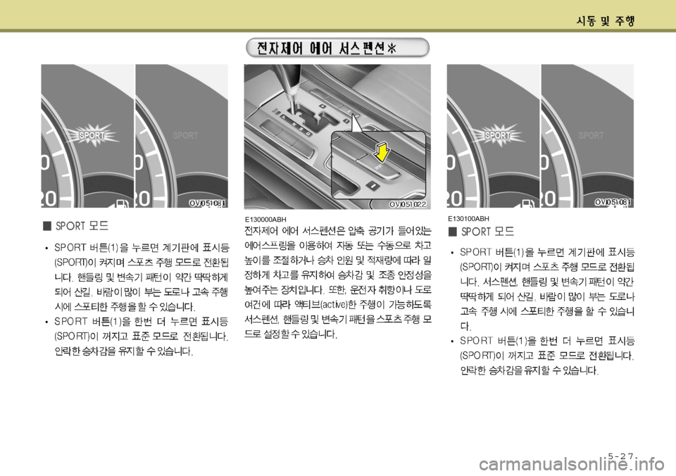 Hyundai Equus 2012  에쿠스 VI - 사용 설명서 (in Korean) 5-2 7
E130000ABHE130100ABH    