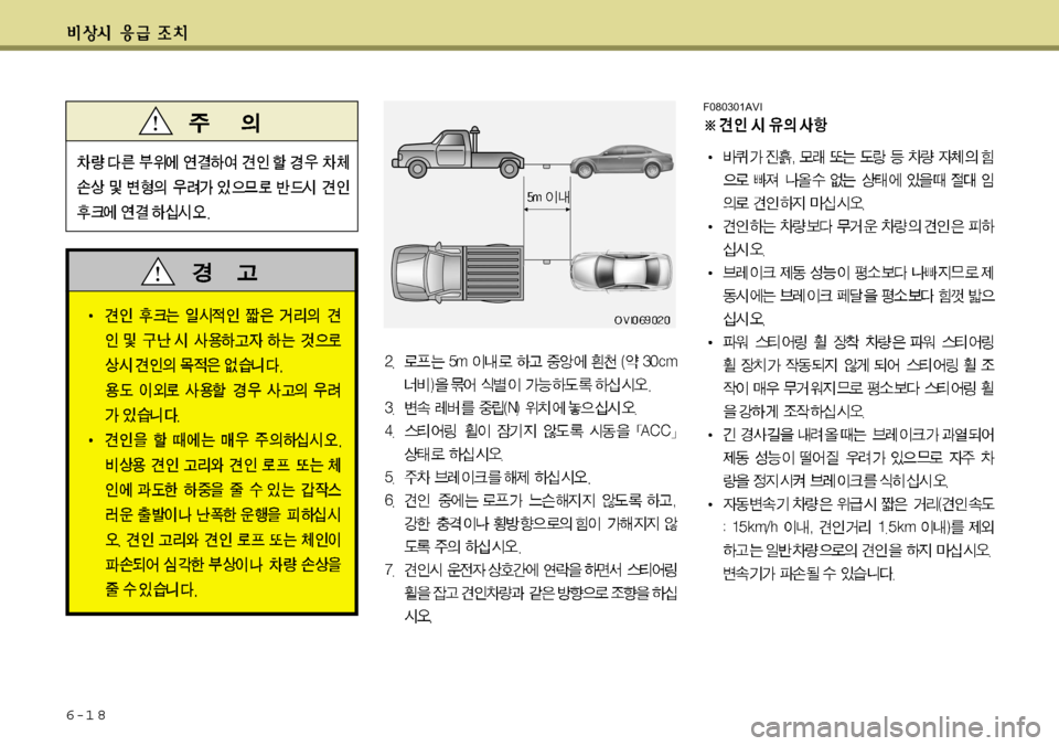 Hyundai Equus 2012  에쿠스 VI - 사용 설명서 (in Korean) 6-1 8
F080301AVI  