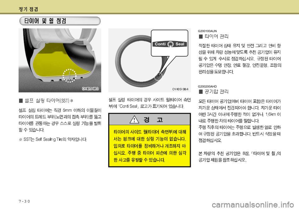 Hyundai Equus 2012  에쿠스 VI - 사용 설명서 (in Korean) 7-3 0G200100AUN
G200200AHD   