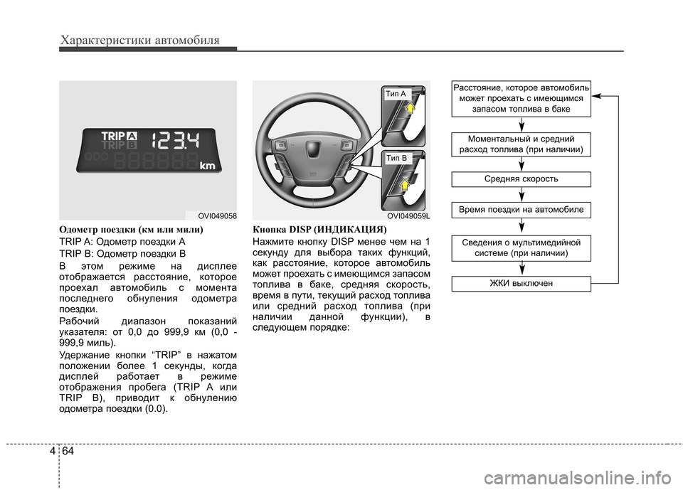 Hyundai Equus 2011 Инструкция по эксплуатации (in Russian) Характеристики автомобиля
64
4
Одометр поездки (км или мили)
TRIP A: Одометр поездки А
TRIP B: Одометр поездки В
В это Hyundai Equus 2011 Инструкция по эксплуатации (in Russian) Характеристики автомобиля
64
4
Одометр поездки (км или мили)
TRIP A: Одометр поездки А
TRIP B: Одометр поездки В
В это