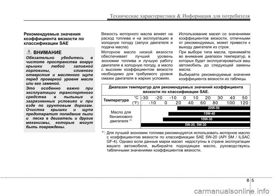 Hyundai Equus 2011 Инструкция по эксплуатации (in Russian) 85
Технические характеристики & Информация для потребителя
Рекомендуемые значения
коэффициента вязкости по
Hyundai Equus 2011 Инструкция по эксплуатации (in Russian) 85
Технические характеристики & Информация для потребителя
Рекомендуемые значения
коэффициента вязкости по