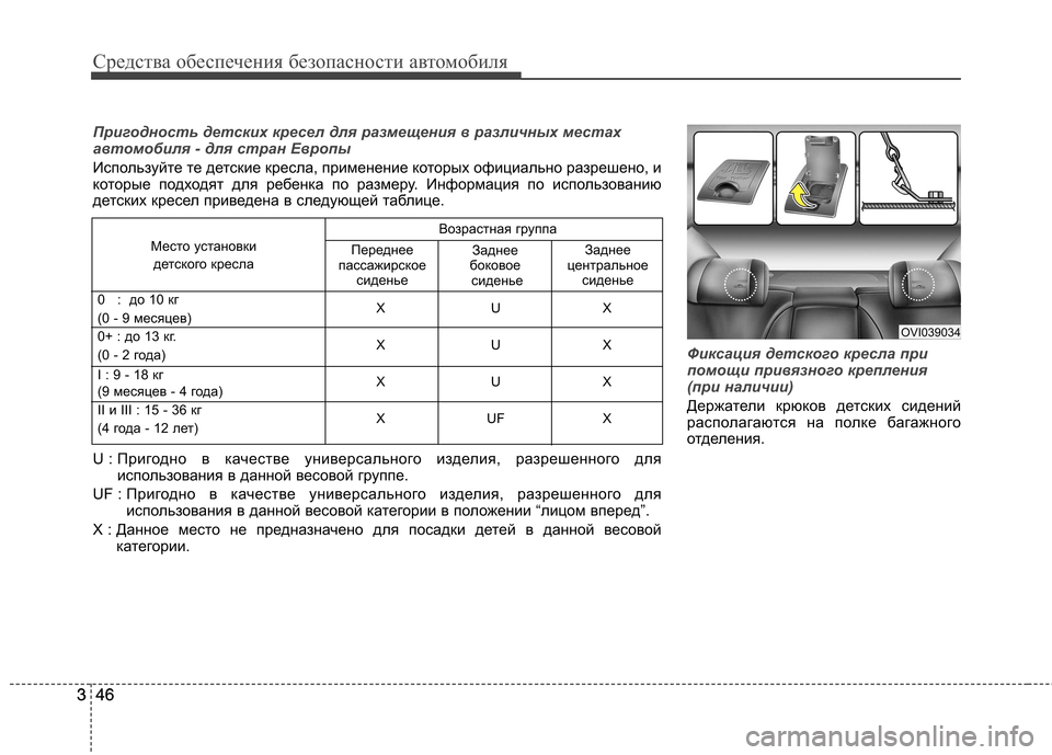 Hyundai Equus 2011 Инструкция по эксплуатации (in Russian) Средства обеспечения безопасности автомобиля
46
346
3
Фиксация детского кресла при
помощи привязного креплени Hyundai Equus 2011 Инструкция по эксплуатации (in Russian) Средства обеспечения безопасности автомобиля
46
346
3
Фиксация детского кресла при
помощи привязного креплени