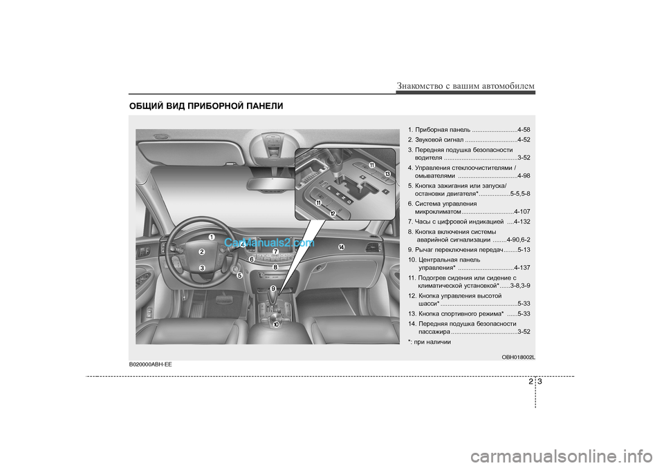 Hyundai Genesis 2009 Инструкция по эксплуатации (in Russian) 23
ЗgZdhfkl\h k \Zшиf Z\lhfh[иeеf
H;ЩBC <B> IJB;HJGHC I:G?EB
1 . Ijb[hjgZy iZg_ev ..........................4-58
2. З\mdh Hyundai Genesis 2009 Инструкция по эксплуатации (in Russian) 23
ЗgZdhfkl\h k \Zшиf Z\lhfh[иeеf
H;ЩBC <B> IJB;HJGHC I:G?EB
1 . Ijb[hjgZy iZg_ev ..........................4-58
2. З\mdh