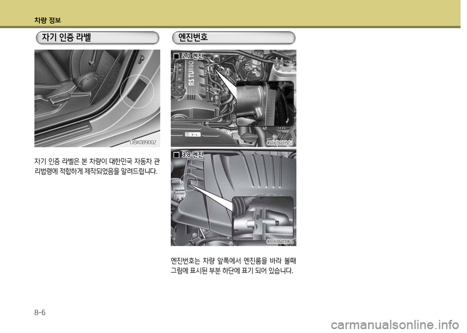 Hyundai Genesis Coupe 2016  제네시스 쿠페 BK - 사용 설명서 (in Korean) 차량 4