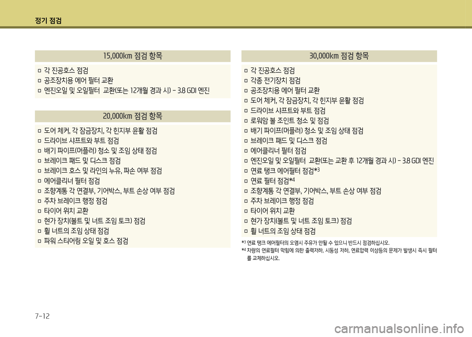 Hyundai Genesis Coupe 2012  제네시스 쿠페 BK - 사용 설명서 (in Korean) 정기 4