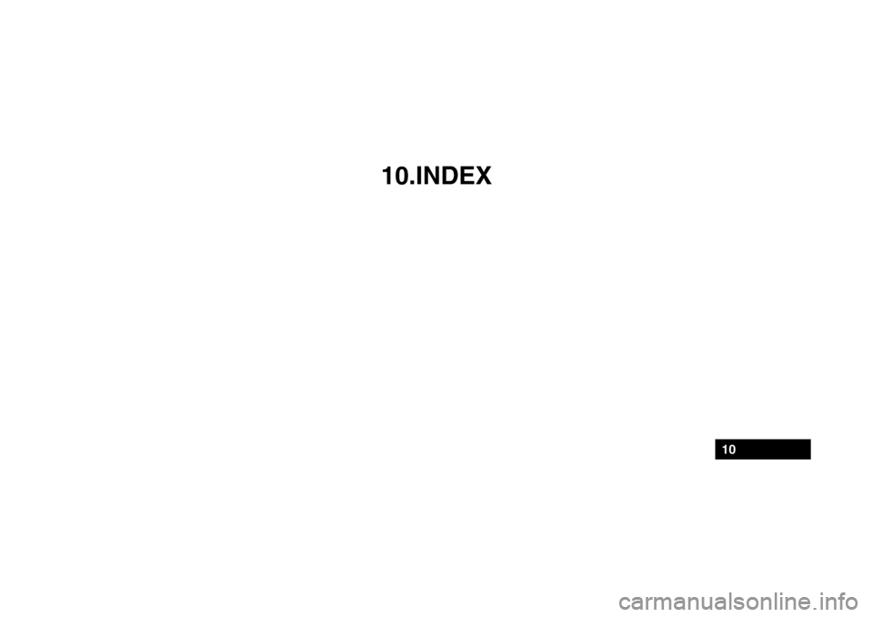 Hyundai Getz 2009  Owners Manual - RHD (UK, Australia) 10.INDEX
10 