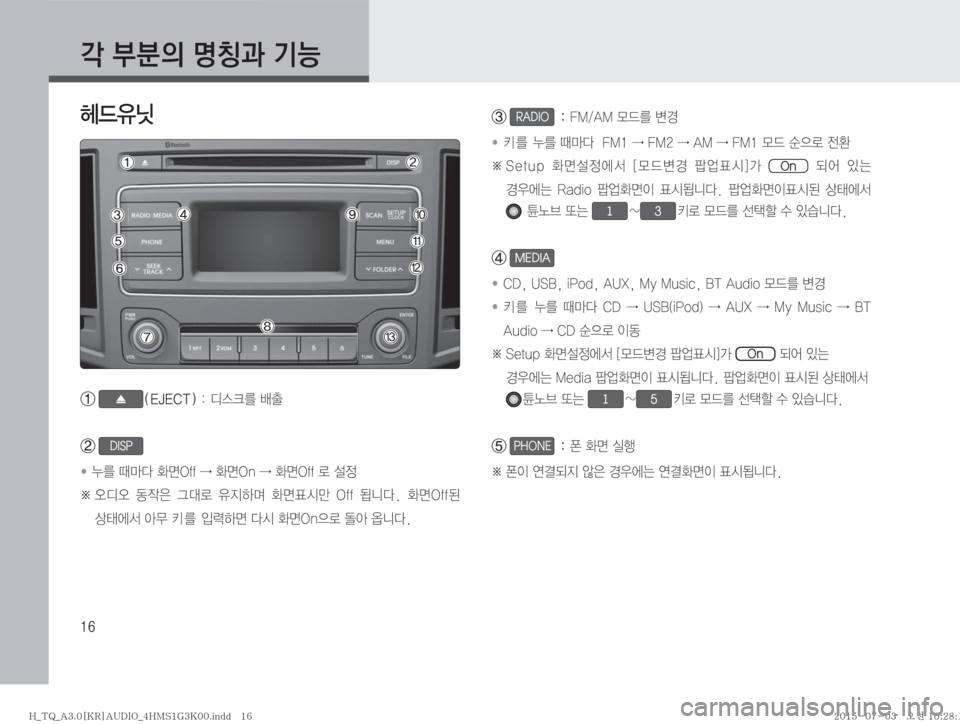 Hyundai Grand Starex 2015  그랜드스타렉스 표준3 오디오(A) (in Korean) ��
?�
D�zŸ—�ÝÞ
ûX
,ë
Ý�	�&�+�&�$�5�
���c	ü3�Óy
ÞDISP�
� �