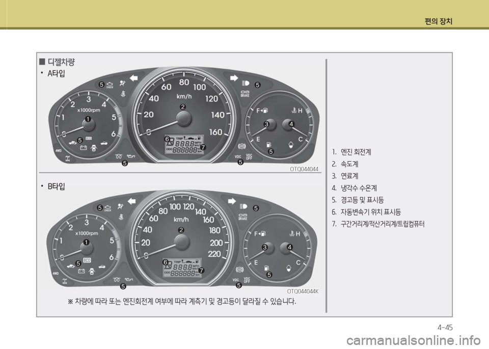 Hyundai Grand Starex 2013  그랜드 스타렉스 - 사용 설명서 (in Korean) 편의 장:
