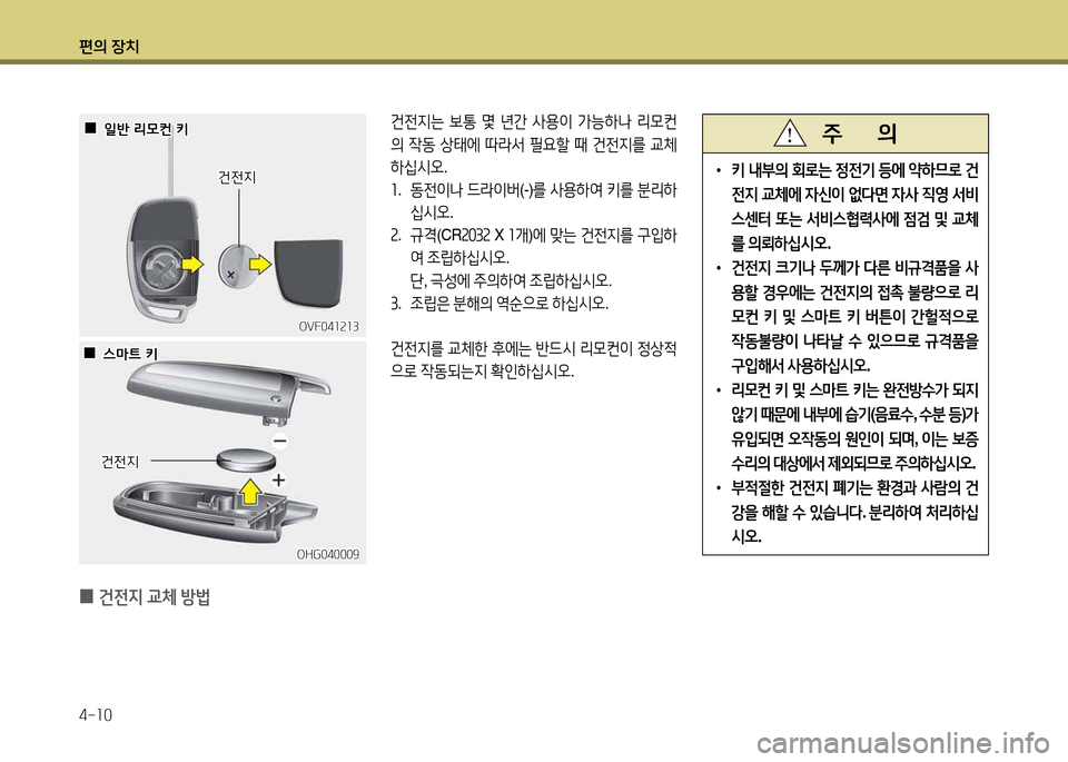Hyundai Grandeur 2015  그랜저 HG - 사용 설명서 (in Korean) 편의 장치 4-소0
건전6H는 )|통  몇  년간  사용이  