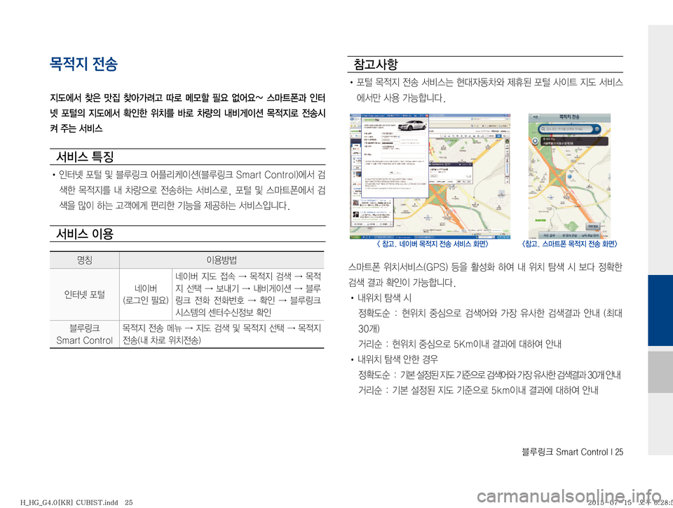 Hyundai Grandeur 2015  그랜저HG 표준4 블루링크, UVO (in Korean) 6Bü��4�N�B�S�U��$�P�O�U�S�P�M��*���
목적지 전송

