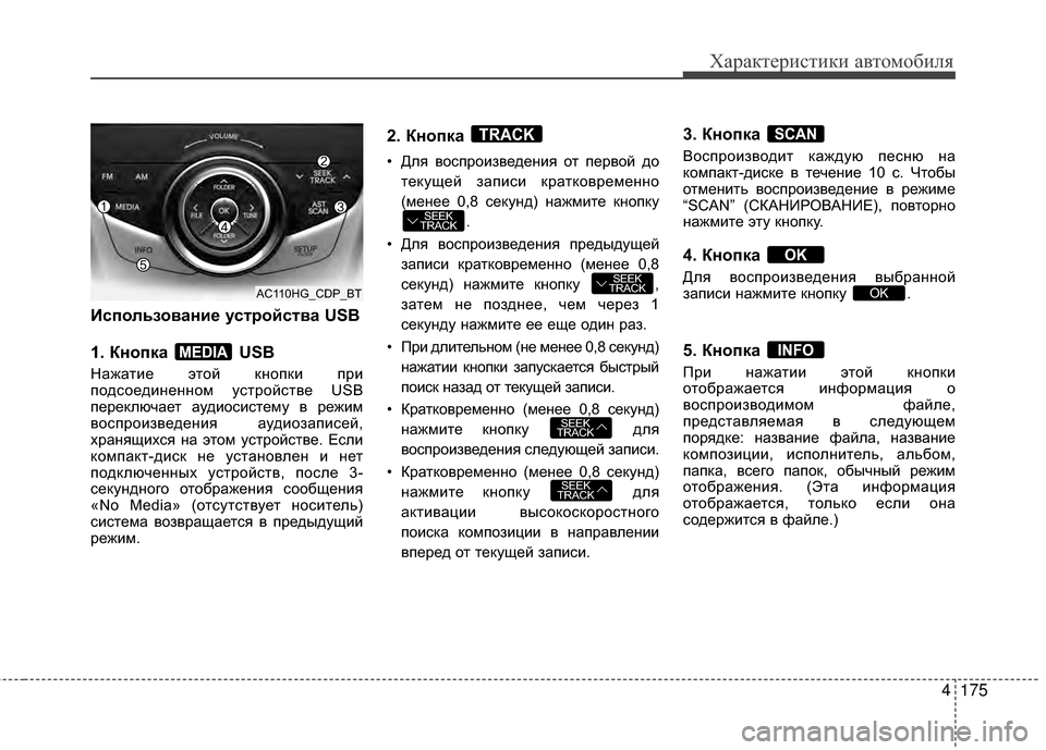 Hyundai Grandeur 2013 Инструкция по эксплуатации (in Russian) 4175
Характер\bст\bк\b авто\fоб\bля
БХспользование усБЧройсБЧва USB
1. Кнопка USB
НАЙжАЙтие этой кнопки при
подсоедин Hyundai Grandeur 2013 Инструкция по эксплуатации (in Russian) 4175
Характер\bст\bк\b авто\fоб\bля
БХспользование усБЧройсБЧва USB
1. Кнопка USB
НАЙжАЙтие этой кнопки при
подсоедин