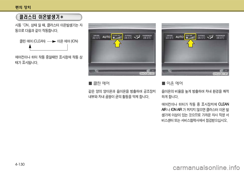 Hyundai Grandeur 2012  그랜저 HG - 사용 설명서 (in Korean) 편