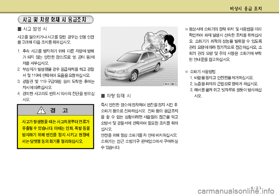 Hyundai Grandeur 2012  그랜저 HG - 사용 설명서 (in Korean) 6-2 1  