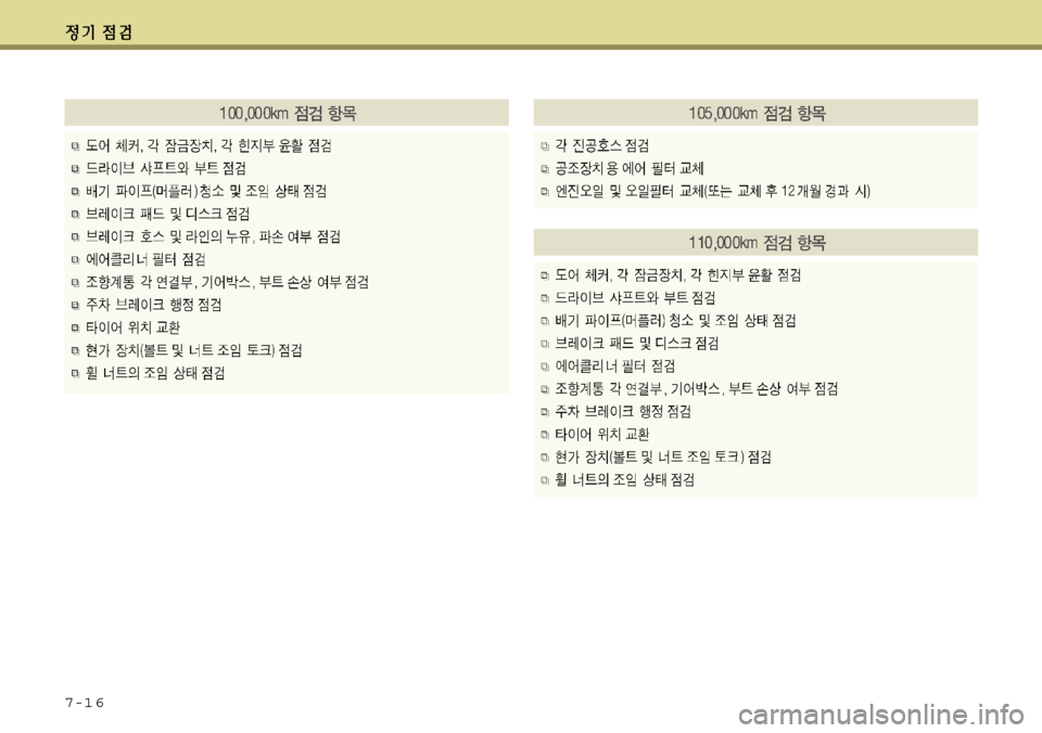 Hyundai Grandeur 2012  그랜저 HG - 사용 설명서 (in Korean) 7-1 6 