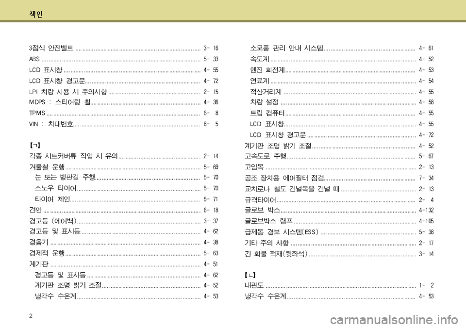 Hyundai Grandeur 2012  그랜저 HG - 사용 설명서 (in Korean) 2 