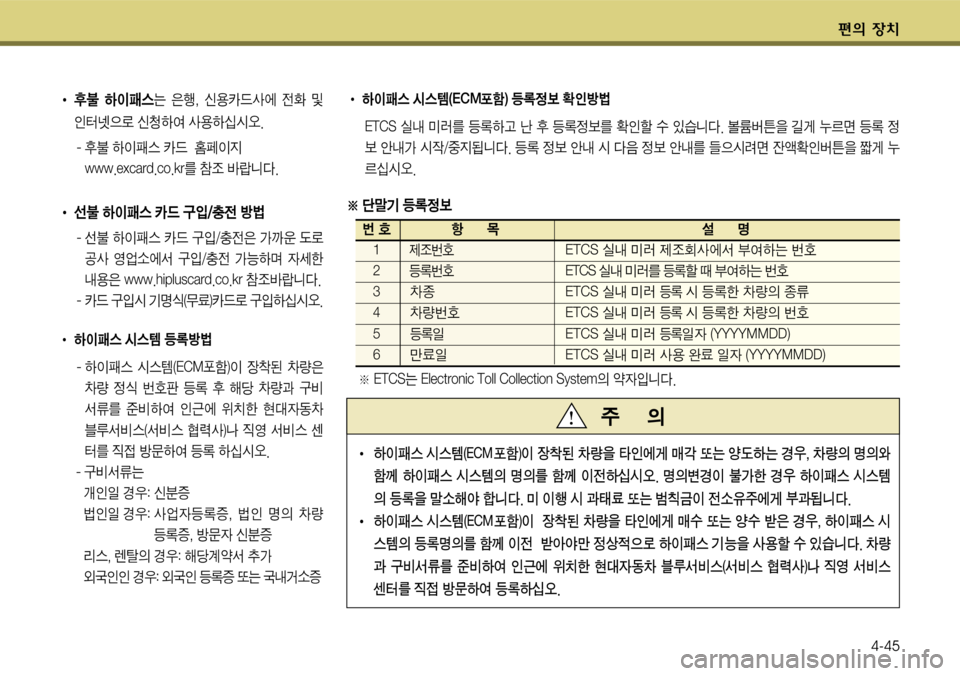 Hyundai Grandeur 2011  그랜저 HG - 사용 설명서 (in Korean) 편