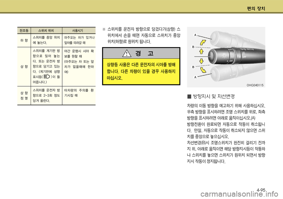 Hyundai Grandeur 2011  그랜저 HG - 사용 설명서 (in Korean) 편