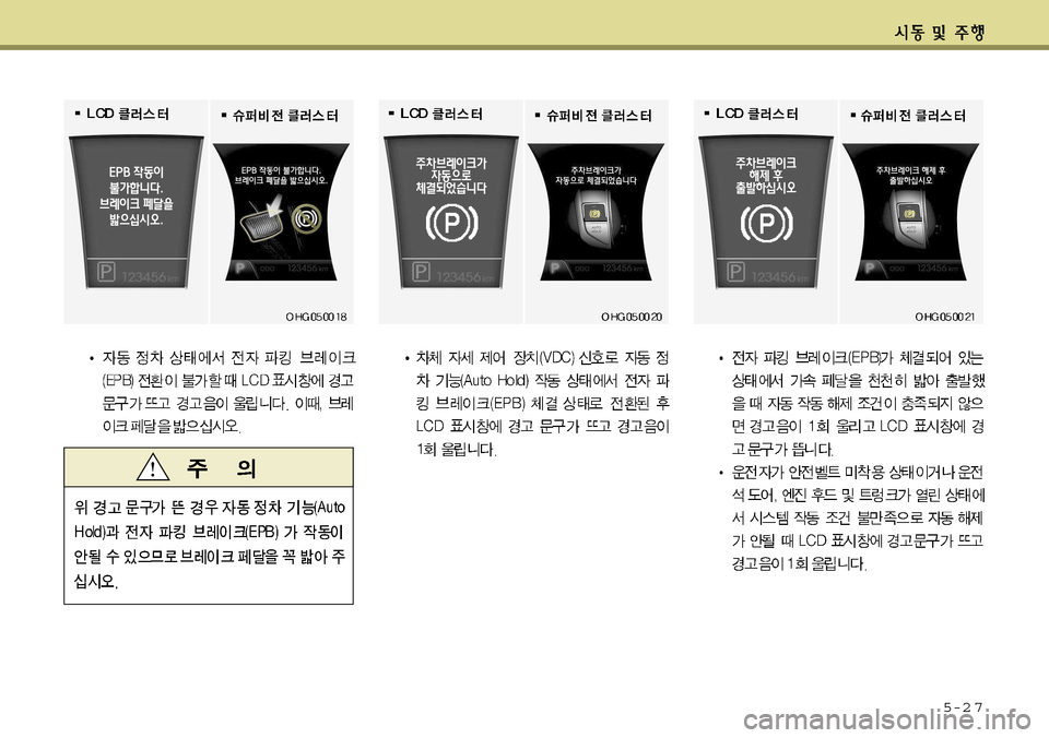 Hyundai Grandeur 2011  그랜저 HG - 사용 설명서 (in Korean) 5-2 7    