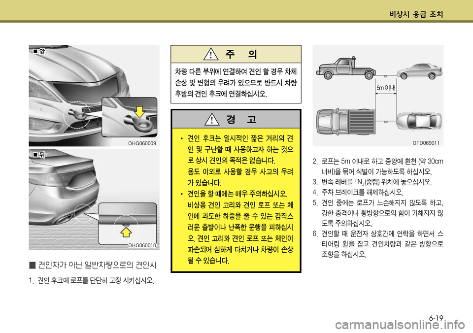 Hyundai Grandeur 2011  그랜저 HG - 사용 설명서 (in Korean) ?ÿK ‚
~ 6[6-19
窪얗 