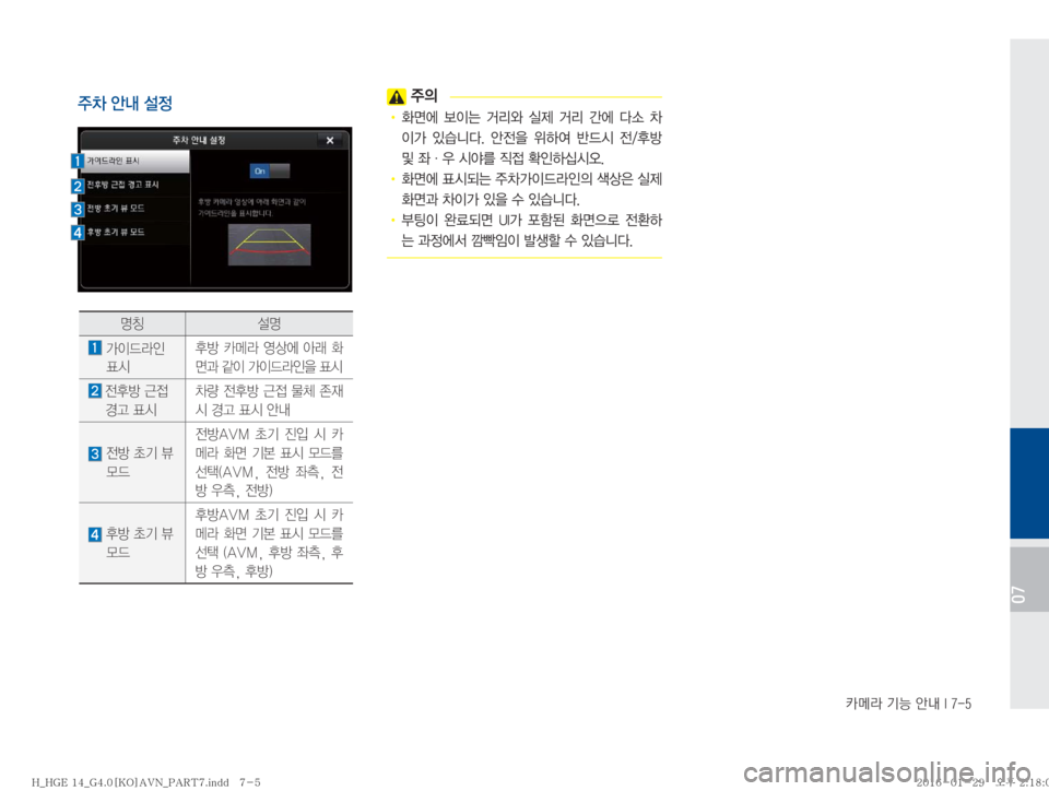 Hyundai Grandeur Hybrid 2016  그랜저HG 하이브리드 표준4 내비게이션 (in Korean) � kÄ�ÝÞ�	‰r��*����
��07

±0�	‰r�¸
�
±
D
!Ÿ�
v	