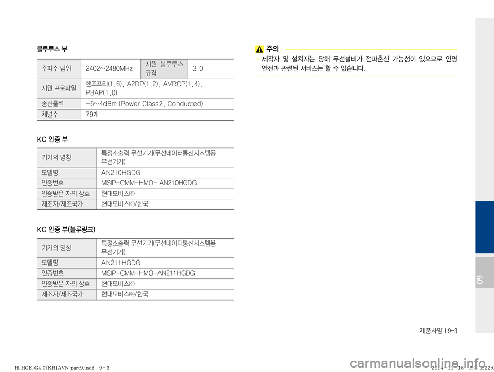 Hyundai Grandeur Hybrid 2015  그랜저HG 하이브리드 표준4 내비게이션 (in Korean) 

09
6H	�
�,�$�
K
Ð�
�,�$�
K
Ð��	6Bü�
�
±
D
!Ÿ�
