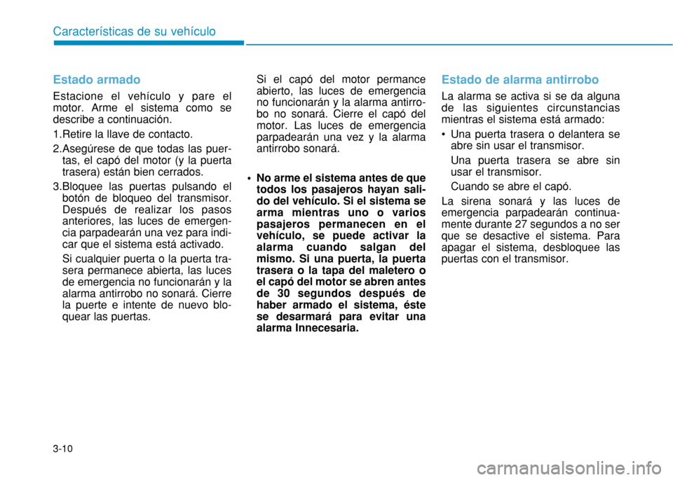Hyundai H350 2015  Manual del propietario (in Spanish) 3-10
Caracter