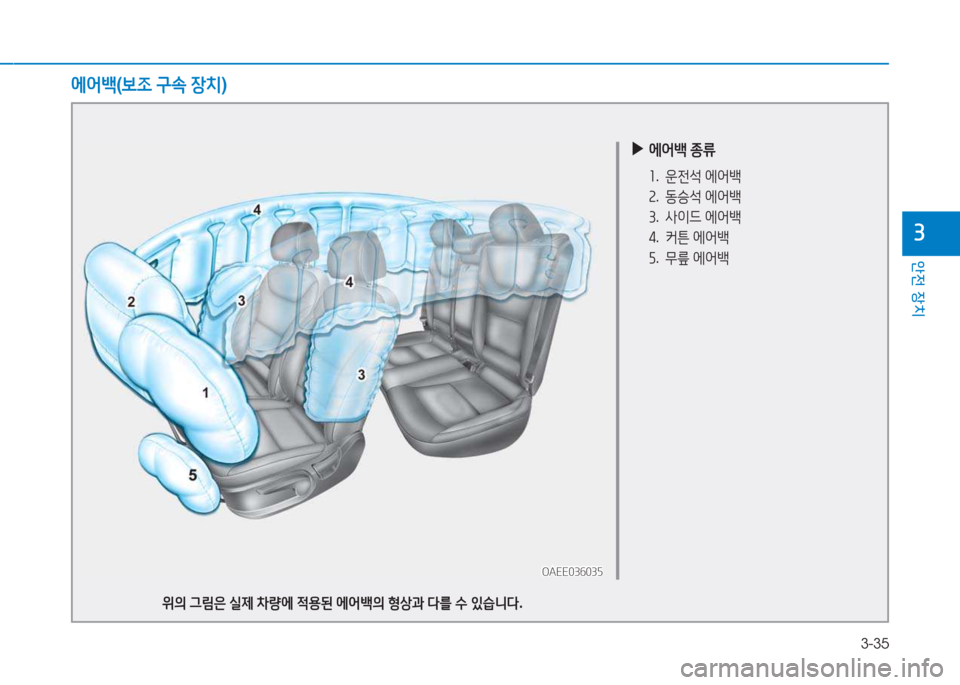 Hyundai Ioniq 2017  아이오닉 AE - 사용 설명서 (in Korean) 3-35
1