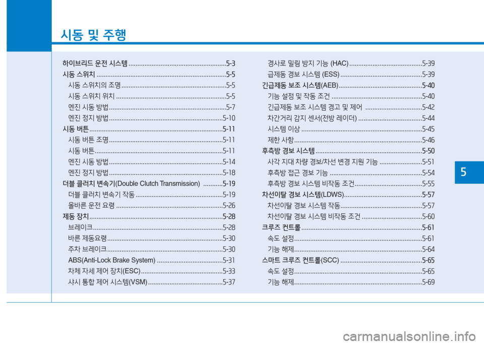 Hyundai Ioniq 2016 아이오닉 AE - 사용 설명서 (in Korean) 시동 및 주행
하이브리드 운전 시스템 . . . . . . . . . . . . . . . . . . . . . . . . . . . . . . . . . . . . . . . . . . . . . . . . . . . . . . .5-3
시동 스위치 . . . . . . . . . . Hyundai Ioniq 2016 아이오닉 AE - 사용 설명서 (in Korean) 시동 및 주행
하이브리드 운전 시스템 . . . . . . . . . . . . . . . . . . . . . . . . . . . . . . . . . . . . . . . . . . . . . . . . . . . . . . .5-3
시동 스위치 . . . . . . . . . .