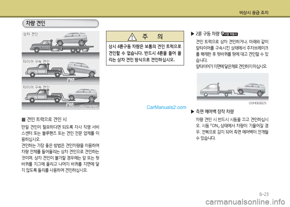 Hyundai Maxcruz 2017  맥스크루즈 NC - 사용 설명서 (in Korean) 비상/d 응