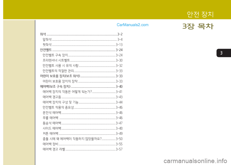 Hyundai Maxcruz 2015  맥스크루즈 NC - 사용 설명서 (in Korean) 3
좌-