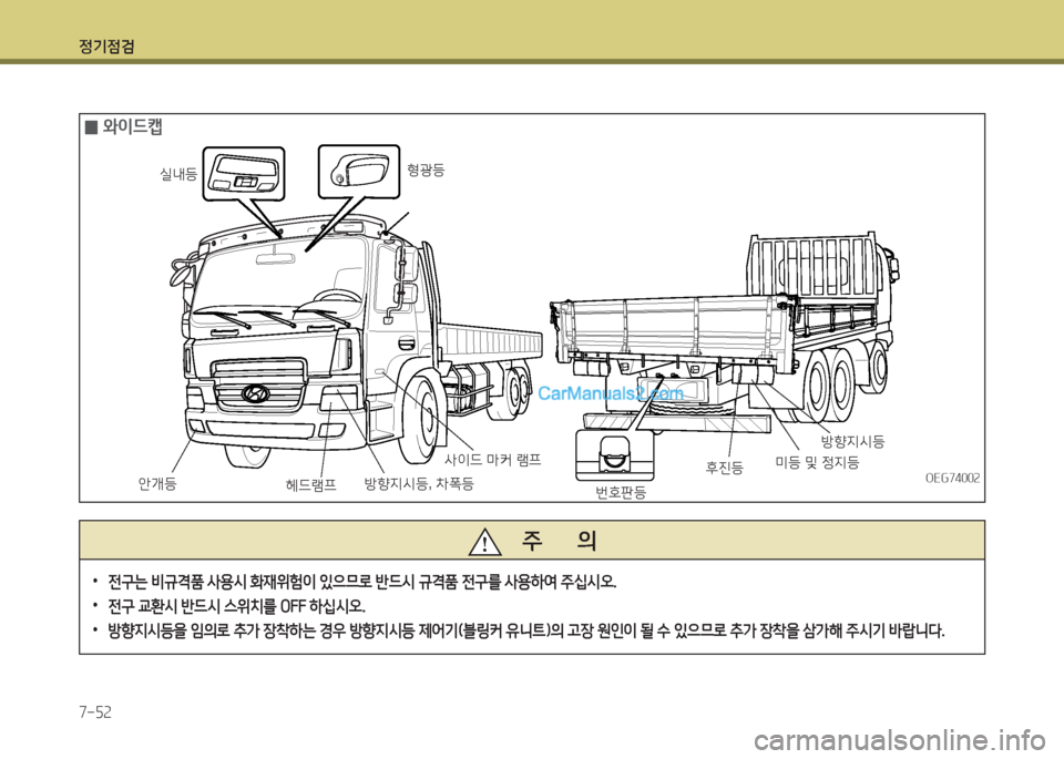 Hyundai Mega-Trucks 2016  메가트럭 - 사용 설명서 (in Korean) 4