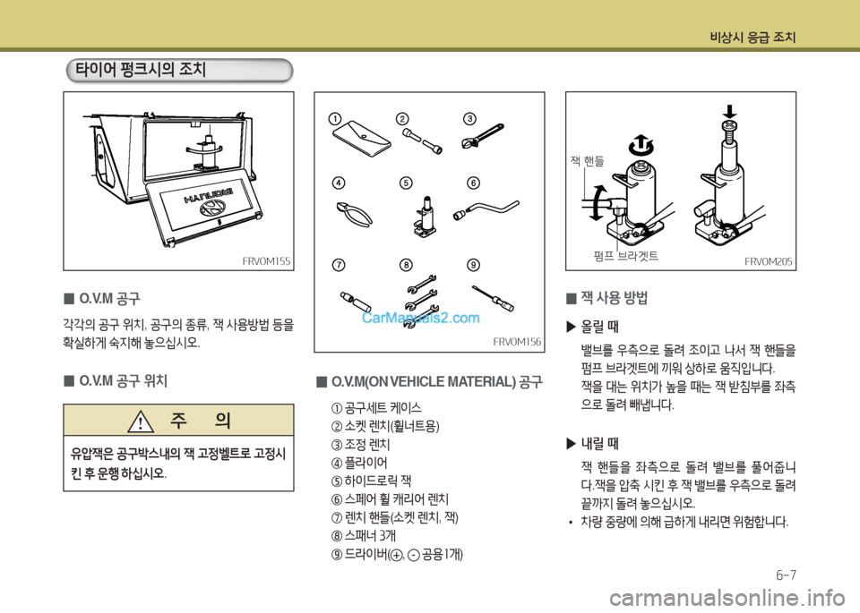 Hyundai Mega-Trucks 2015  메가트럭 - 사용 설명서 (in Korean) 비상/d 응