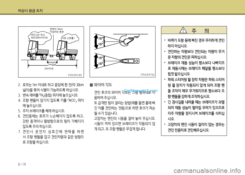 Hyundai Mega-Trucks 2015  메가트럭 - 사용 설명서 (in Korean) 비상/d 응