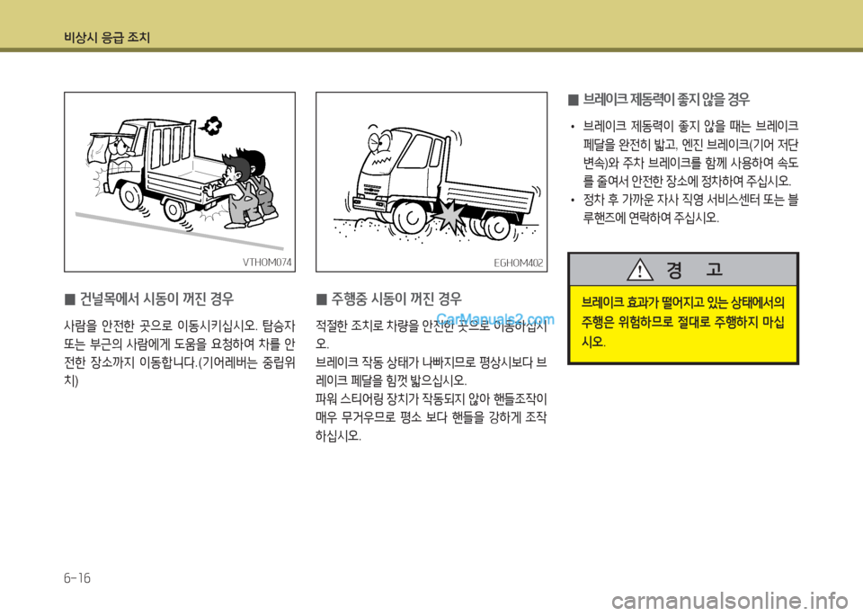 Hyundai Mega-Trucks 2015  메가트럭 - 사용 설명서 (in Korean) 비상/d 응