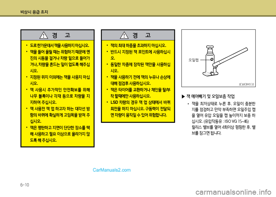 Hyundai New County 2014  뉴카운티 - 사용 설명서 (in Korean) 비상/d 응